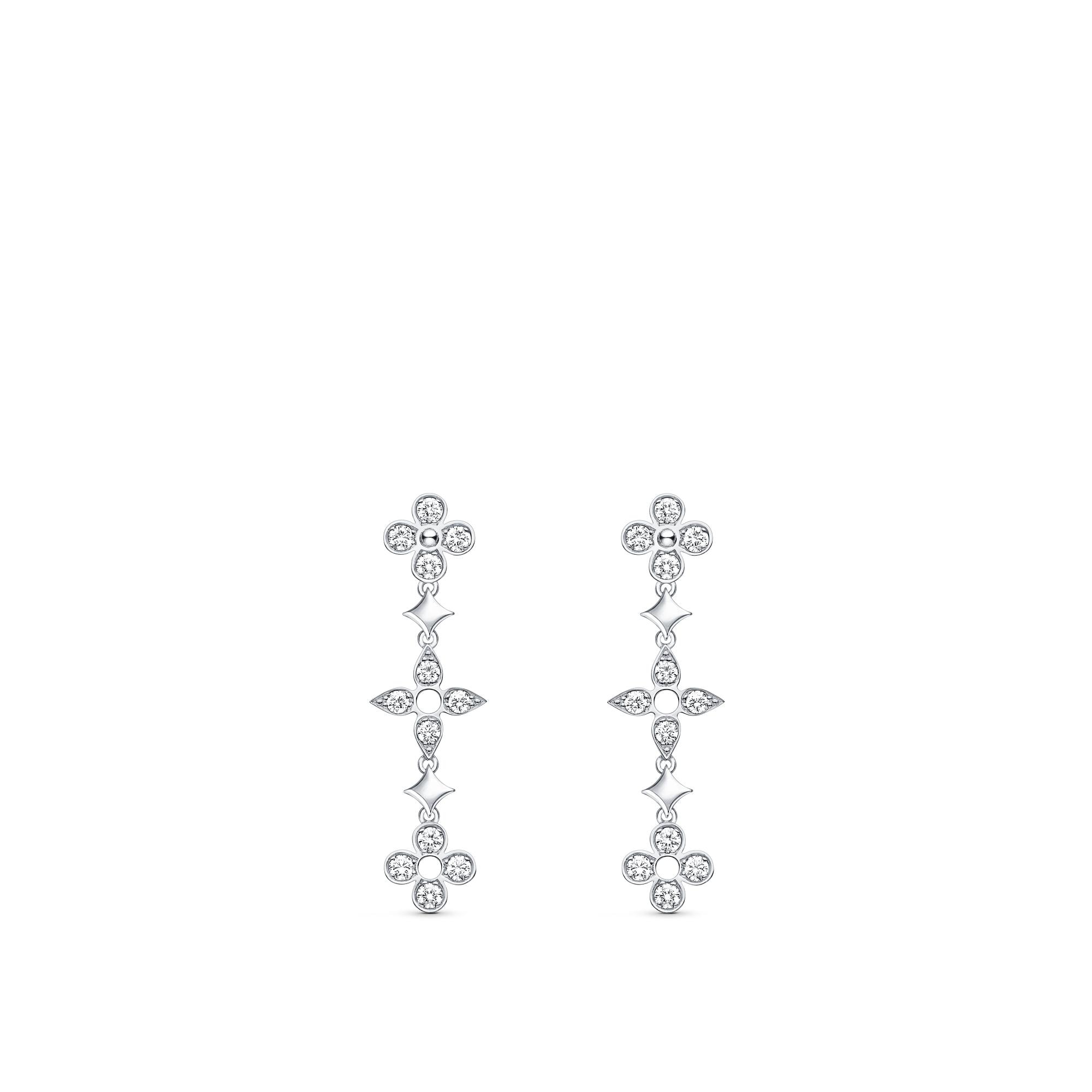 Louis vuitton clearance flower stud earrings